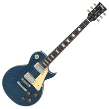 Load image into Gallery viewer, Medium Distressed Metallic Blue Vintage V100 ProShop Unique Electric Guitar