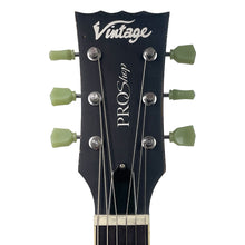 Load image into Gallery viewer, Medium Distressed Metallic Blue Vintage V100 ProShop Unique Electric Guitar