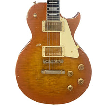 Load image into Gallery viewer, Distressed Faded Honeyburst Vintage V100 ProShop Unique Electric Guitar