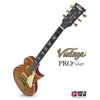Distressed Faded Honeyburst Vintage V100 ProShop Unique Electric Guitar