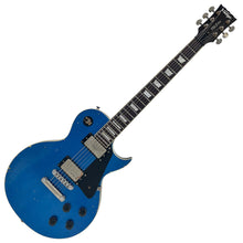 Load image into Gallery viewer, Heavy Distressed Metallic Blue Vintage V100 ProShop Unique Electric Guitar
