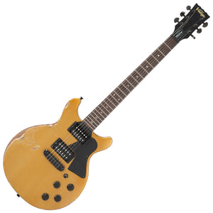 Vintage ProShop Custom-Build V130 Electric Guitar Electric Guitar~ Heavily Distressed Gold