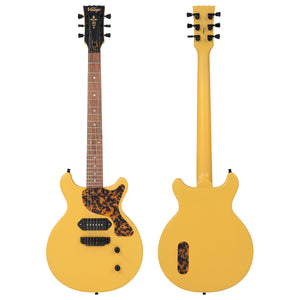 SOLD – Vintage ProShop Custom-Build V130 Electric Guitar ~ Matte TV Yellow