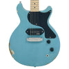 Distressed Baby Blue Vintage V130 ProShop Unique Electric Guitar