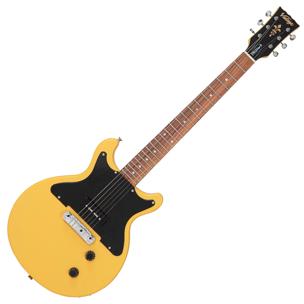 Vintage ProShop Custom-Build V130 Electric Guitar ~ Matte TV Yellow