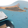 Vintage V42 ProShop Custom-Build Bass Guitar ~ Distressed Metallic Blue Over Sunburst