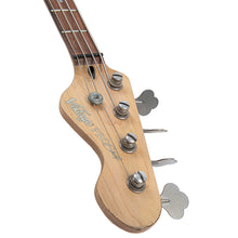Load image into Gallery viewer, Distressed Metallic Blue Over Sunburst Vintage V42 ProShop Custom-Build Bass Guitar