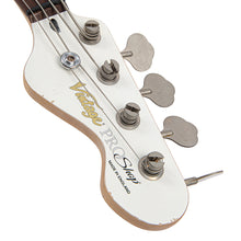 Load image into Gallery viewer, Distressed Nitro White Vintage V42 ProShop Custom-Build Bass Guitar