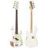 Distressed Nitro White Vintage V42 ProShop Custom-Build Bass Guitar
