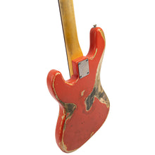 Load image into Gallery viewer, Super Heavy Distressed Firenza Red Vintage V4 ProShop Custom-Build Bass Guitar