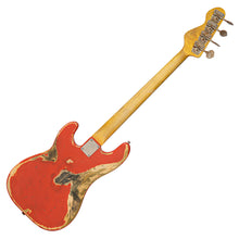Load image into Gallery viewer, Super Heavy Distressed Firenza Red Vintage V4 ProShop Custom-Build Bass Guitar