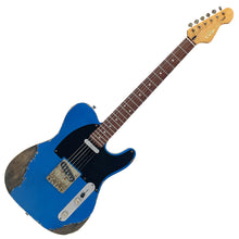 Load image into Gallery viewer, Distressed Metallic Blue Vintage V52 ProShop Unique Electric Guitar