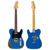 Distressed Metallic Blue Vintage V52 ProShop Unique Electric Guitar