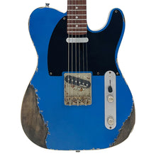 Load image into Gallery viewer, Distressed Metallic Blue Vintage V52 ProShop Unique Electric Guitar