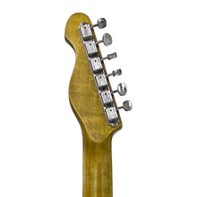 Load image into Gallery viewer, Distressed Canary Yellow Vintage V52 ProShop Unique Electric Guitar.
