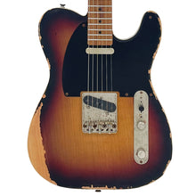 Load image into Gallery viewer, Distressed Sunburst Vintage V52 ProShop Unique Electric Guitar