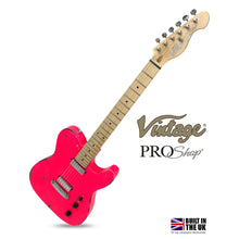 Load image into Gallery viewer, Pink Vintage V52 ProShop Unique Electric Guitar