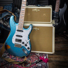 Load image into Gallery viewer, Vintage 30th Anniversary V6 Electric Guitar ~ Gun Hill Blue