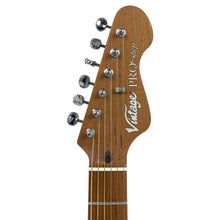 Load image into Gallery viewer, Gloss Black with Roasted Maple Neck Vintage V65 ProShop Unique Electric Guitar