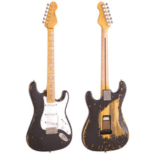 Load image into Gallery viewer, Vintage V6 ICON Electric Guitar ~ Distressed Boulevard Black