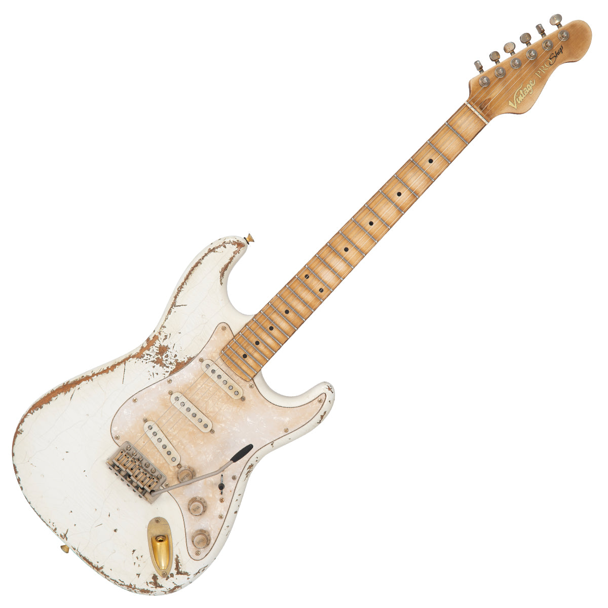 Vintage V6 ProShop Custom-Build ~ Heavy Distressed White