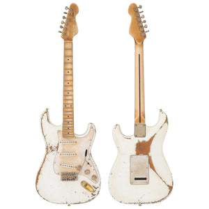 Vintage V6 ProShop Custom-Build Electric Guitar ~ Heavy Distressed White