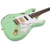 Distressed Surf Green Over Black Vintage V6 ProShop Custom-Build Electric Guitar