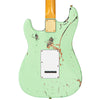 Distressed Surf Green Over Black Vintage V6 ProShop Custom-Build Electric Guitar