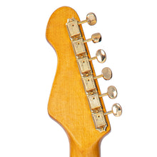 Load image into Gallery viewer, Distressed Surf Green Over Black Vintage V6 ProShop Custom-Build Electric Guitar
