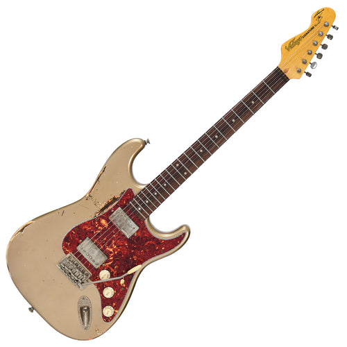 Heavy Distressed Shoreline Gold Vintage V6 ProShop Custom-Build Electric Guitar