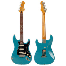 Load image into Gallery viewer, Distressed Taos Turquoise Vintage V6 ProShop Custom-Build Electric Guitar