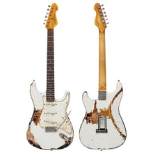 Load image into Gallery viewer, Vintage V6 ProShop Custom-Build ~ Heavy Distressed White Over Sunburst