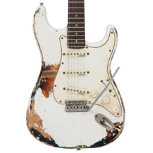 Load image into Gallery viewer, Vintage V6 ProShop Custom-Build ~ Heavy Distressed White Over Sunburst