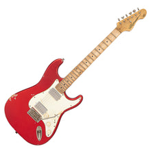 Load image into Gallery viewer, Vintage V6 ProShop Custom-Build Electric Guitar ~ Lightly Distressed/ Matt Candy Apple Red