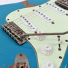 Distressed Teal Blue Vintage V6 ProShop Unique Electric Guitar