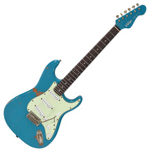 Load image into Gallery viewer, Distressed Teal Blue Vintage V6 ProShop Unique Electric Guitar