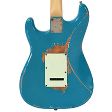 Load image into Gallery viewer, Distressed Teal Blue Vintage V6 ProShop Unique Electric Guitar