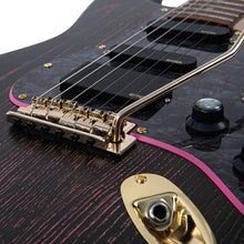 Load image into Gallery viewer, Pink Grain Ash Black Vintage V6 ProShop Unique Electric Guitar