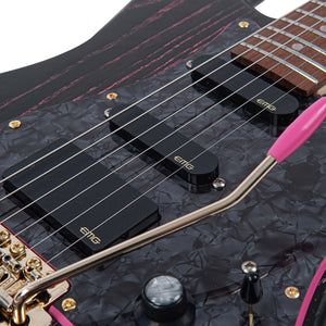 Pink Grain Ash Black Vintage V6 ProShop Unique Electric Guitar