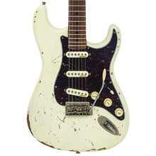 Load image into Gallery viewer, Distressed Vintage White Vintage V6 ProShop Unique Electric Guitar