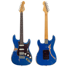 Load image into Gallery viewer, Distressed Metallic Blue Vintage V6 ProShop Unique Electric Guitar
