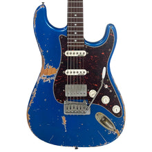 Load image into Gallery viewer, Distressed Metallic Blue Vintage V6 ProShop Unique Electric Guitar