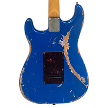 Load image into Gallery viewer, Distressed Metallic Blue Vintage V6 ProShop Unique Electric Guitar