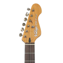 Load image into Gallery viewer, Distressed Metallic Blue Vintage V6 ProShop Unique Electric Guitar