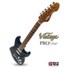 Distressed Dark Brown Vintage V6 ProShop Unique Electric Guitar