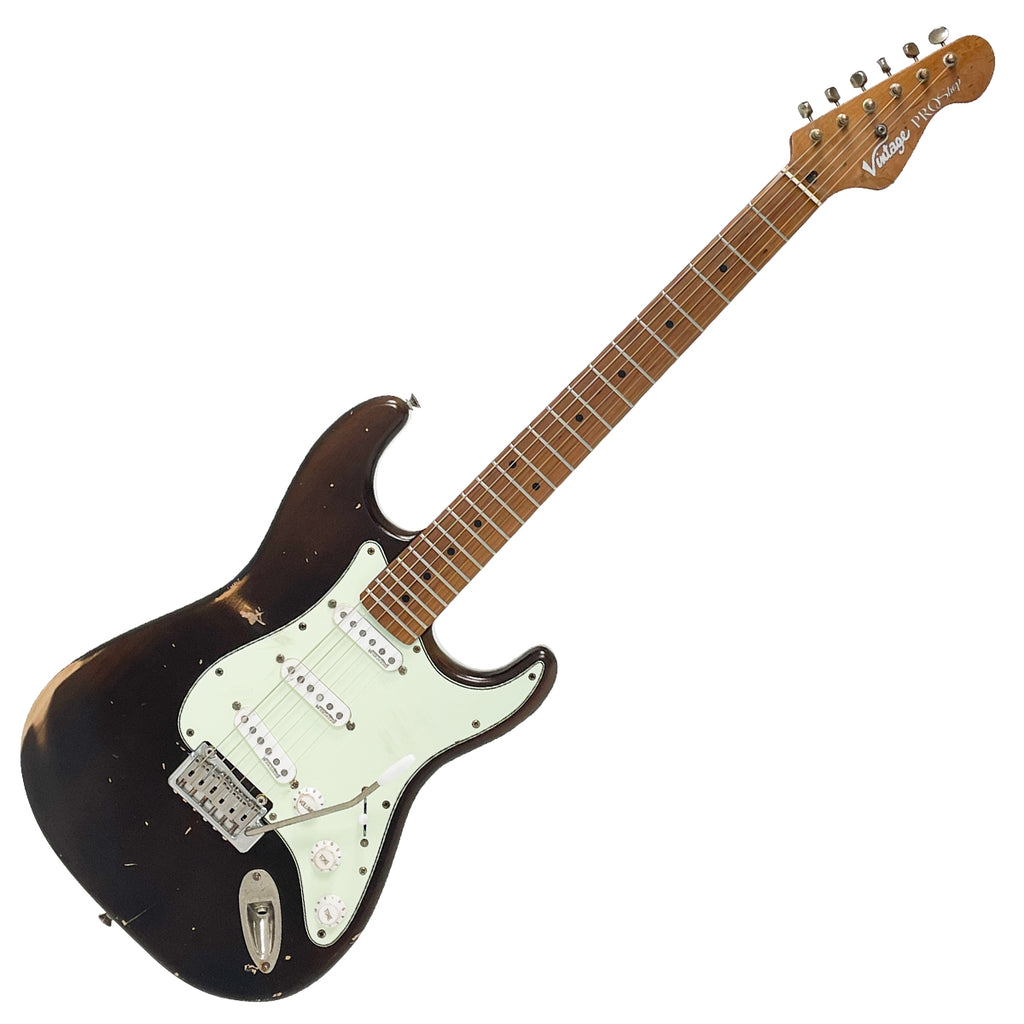 Distressed Tobacco Vintage V6 ProShop Unique Electric Guitar