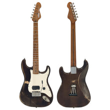 Load image into Gallery viewer, Distressed Tobacco Brown Vintage V6 ProShop Unique Electric Guitar