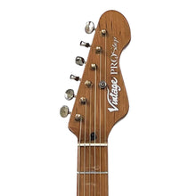 Load image into Gallery viewer, Distressed Tobacco Brown Vintage V6 ProShop Unique Electric Guitar
