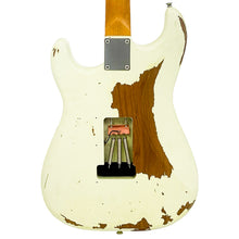 Load image into Gallery viewer, Heavy Distressed Vintage White Vintage V6 ProShop Unique Electric Guitar