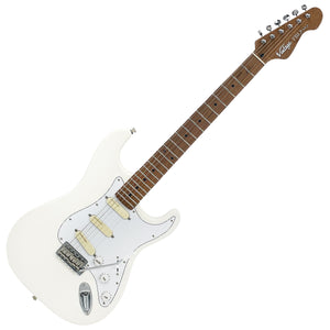 Vintage エレキギター Vintage V6 ProShop Unique Electric Guitar ~ White with Roasted